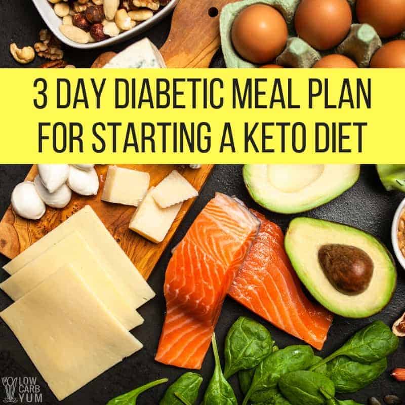 3 Day Diabetic Meal Plan for Starting a Keto Diet