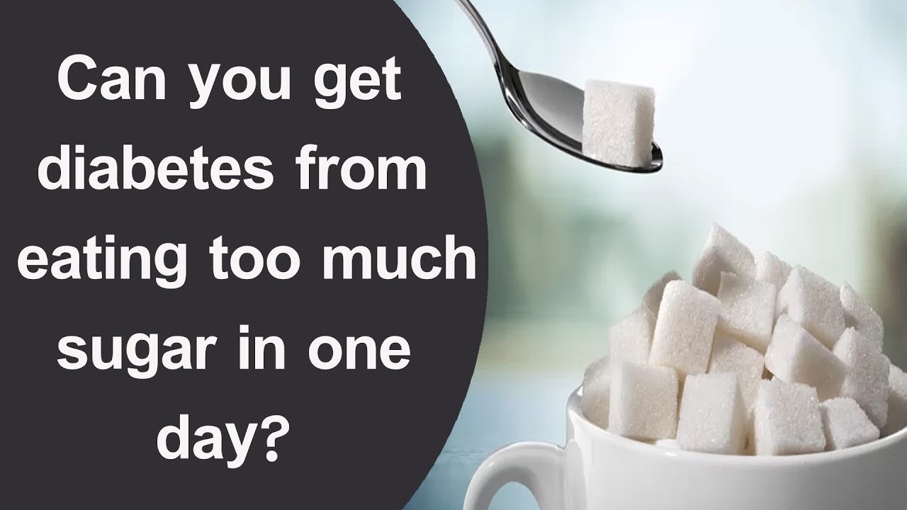 Can you get diabetes from eating too much sugar in one day ...