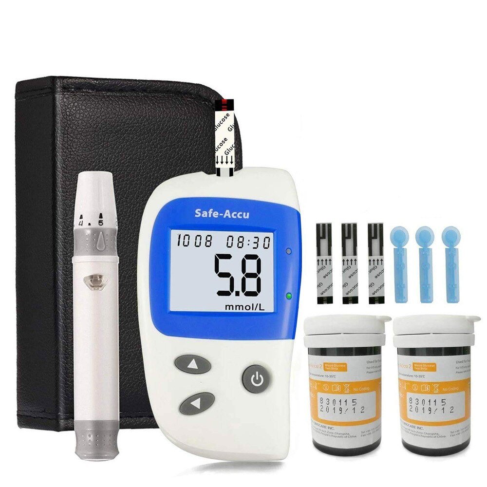 English SINOCARE Accu 2 Glucose meter Test Strips Lancets ...
