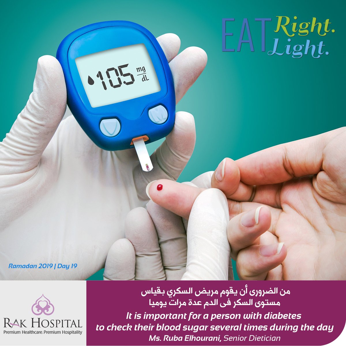 It is important for a person with diabetes to check their ...