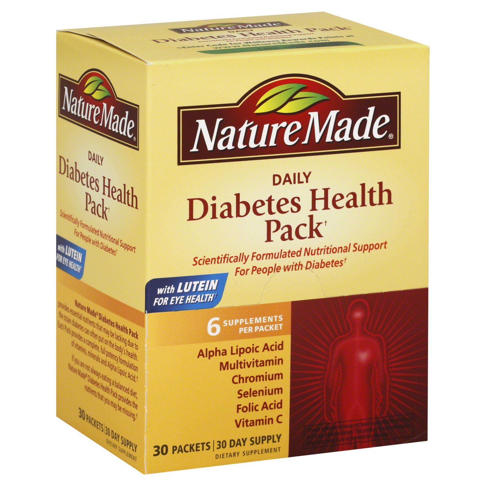 Nature Made Diabetes Health Pack, 30 packets