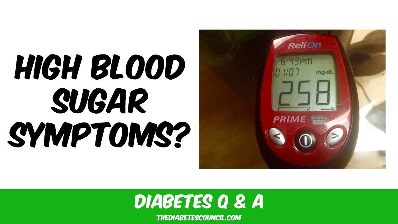 What Does High Blood Sugar Feel Like?