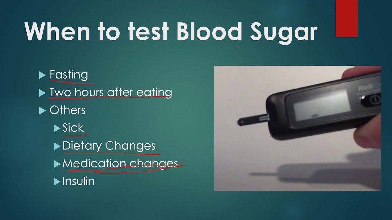 When should you test your Blood Sugar