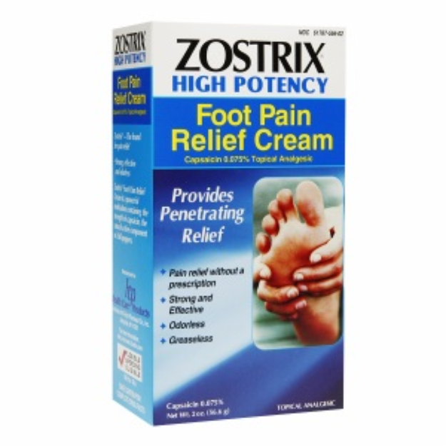 Zostrix High Potency Foot Pain Relief Cream, 2 oz Reviews 2020